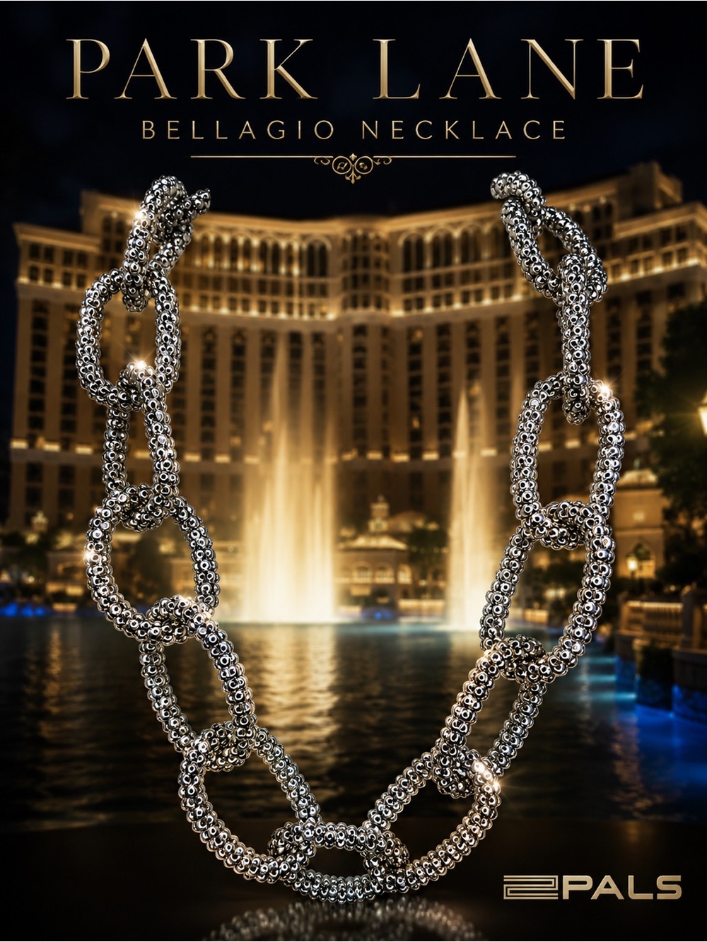 Park Lane Women’s Bellagio Casual Elegant Silver Statement Link Necklace